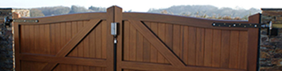 Automated Wooden Gates Devon